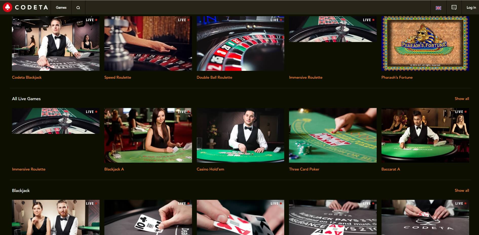 live dealer casinos